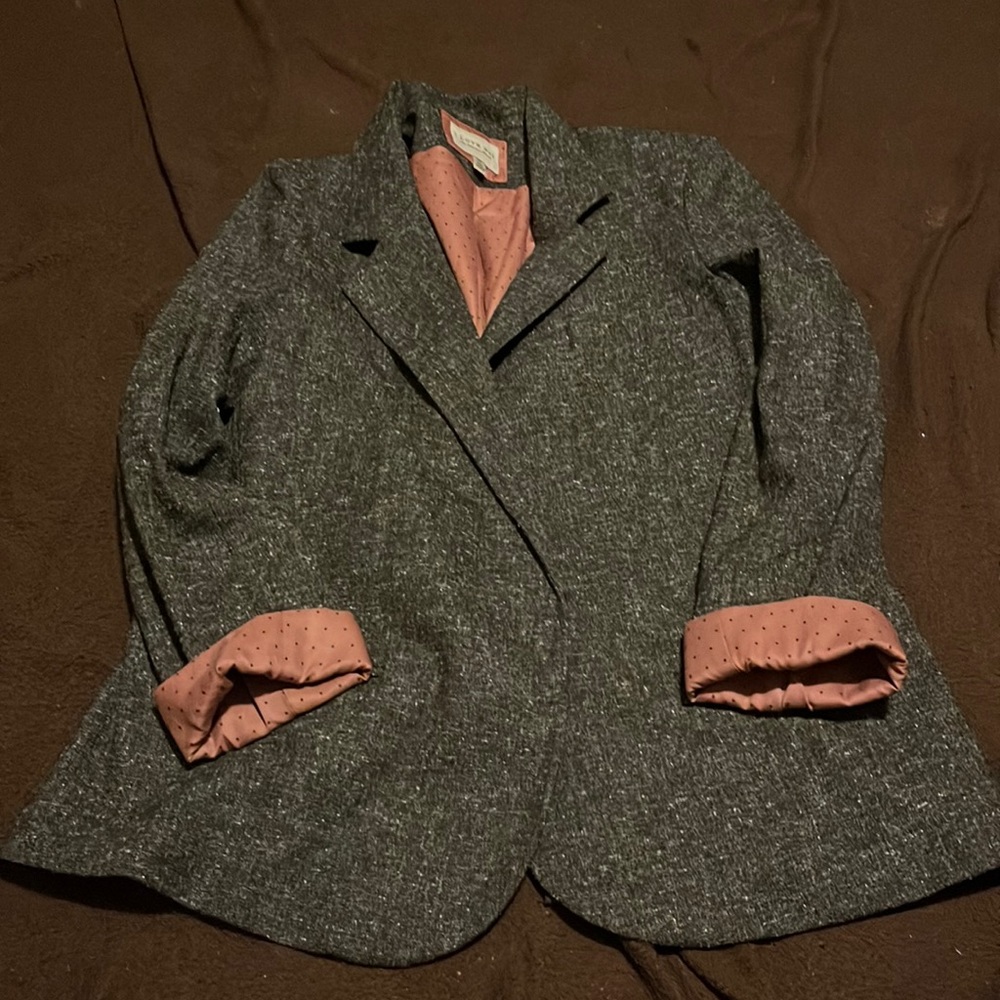 Pink and gray blazer